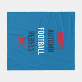 フットボール オータム ブリーズ テールゲート シャワー パーティー あたたかい フリースブランケット (正面(横))