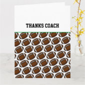 フットボール カード ありがとう コーチ あなたは最高 (黄色い花)