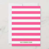 フットボール ガール ベイビー シャワー 招待状 (裏面)