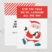 フットボール クリスマスカード (正面/裏面)