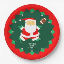 フットボール クリスマス ホリデーパーティー ペーパープレート