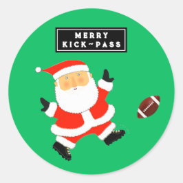 フットボール クリスマス ホリデー ラウンドシール