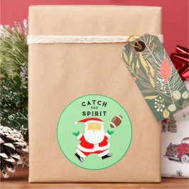 フットボール クリスマス ラウンドシール