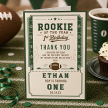 フットボール グリーン ルーキー 1歳の誕生日パーティー