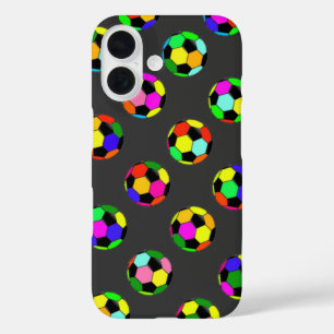 フットボール – サッカーボールパターン iPhone 16ケース