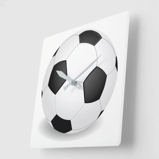 フットボール スクエア壁時計 (傾斜)