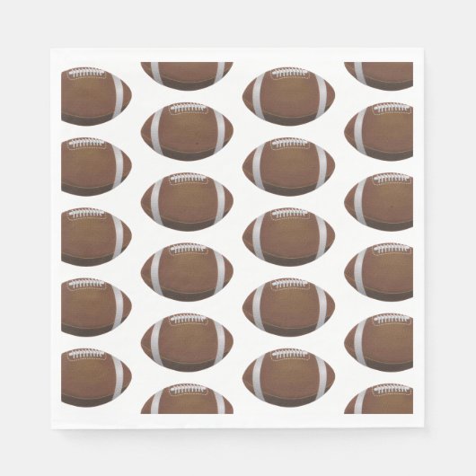 "フットボール" スタンダードランチョンナプキン (正面)