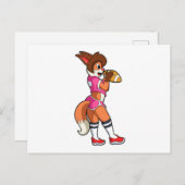 フットボール スポーツでのフォックス ポストカード (正面/裏面)