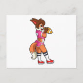 フットボール スポーツでのフォックス ポストカード (正面)