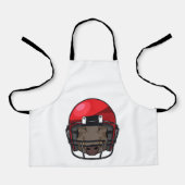 フットボール・スポーツでイノシシ エプロン (正面)