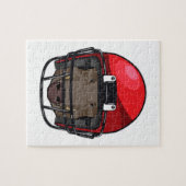 フットボール・スポーツでイノシシ ジグソーパズル (横)