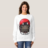 フットボール・スポーツでイノシシ スウェットシャツ (正面フル)