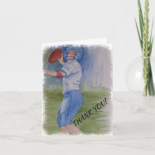 フットボール タッチダウン パス ありがとうございます サンキューカード (正面)