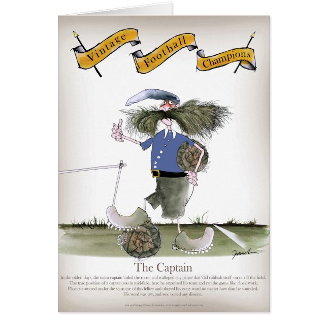 フットボール・チームの大尉の青 (正面)