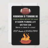 フットボール テールゲート パーティー 招待状 (裏面)