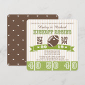 フットボール テールゲート パーティー 招待状 (正面/裏面)