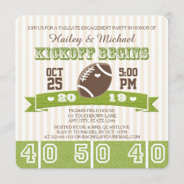 フットボール テールゲート パーティー 招待状