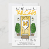 フットボール テールゲート 任意の色に変更 あなたのロゴを追加 招待状 (正面)