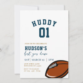 フットボール バースデー ファーストイヤーダウン ゲームオン 招待状