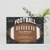 フットボール バースデー 招待状 (スタンド正面)