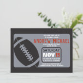 フットボール バー・ミッツヴァー招待状 招待状 (スタンド正面)
