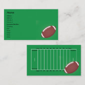 フットボール-ビジネス 名刺 (正面/裏面)