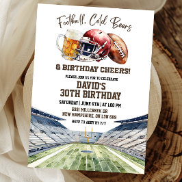 フットボール ビール 誕生日 おめでとう 招待状
