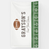 フットボール・ファースト・イヤー・ダウン・バースデー 横断幕 (縦)