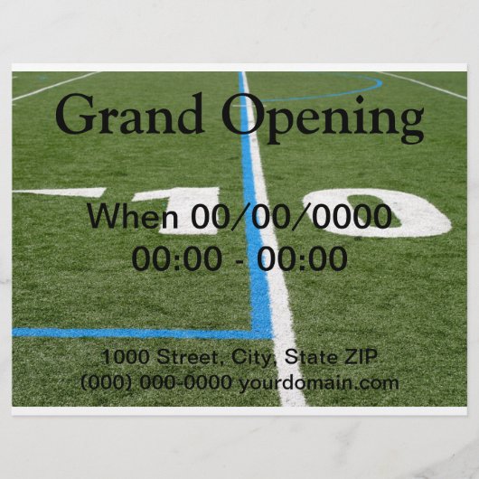 フットボール・フィールド10 チラシ (正面)