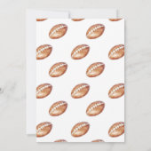 フットボール ベイビーシャワー 男子だ! 招待状 (裏面)
