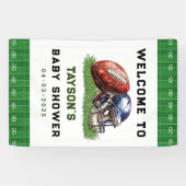 フットボール ベイビー シャワー | リトル オールスターがやってくる 横断幕 (横)