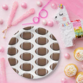 "フットボール" ペーパープレート (パーティー)