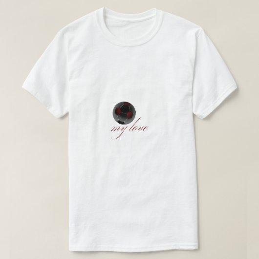 フットボール マイラブ Tシャツ (デザイン正面)