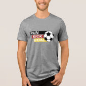 フットボール ラン キック & ゴール Tシャツ (正面)