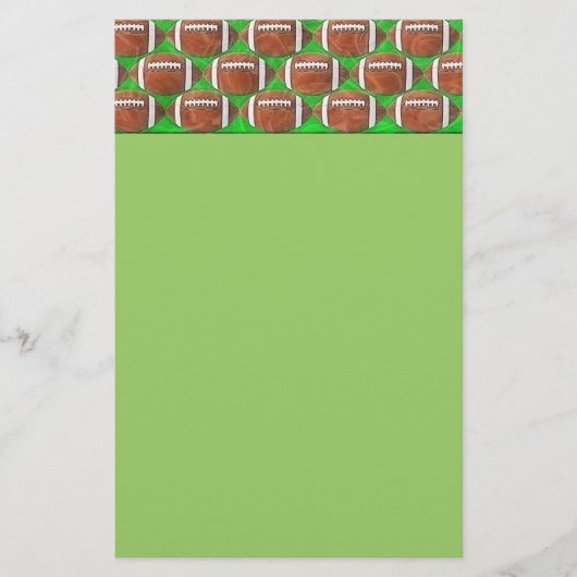 フットボール 便箋 (正面)