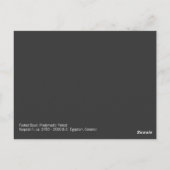 フットボール、前王朝時代、エジプト陶器 ポストカード (裏面)