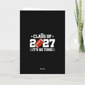 フットボール 卒業式 GOタイム シニア クラス 2027 カード (裏面)