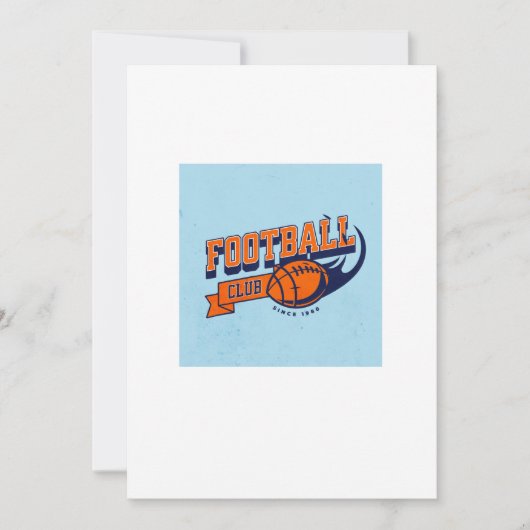 フットボール 招待状 (正面)
