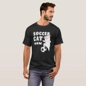 フットボール 猫 ママ ネコ フットボール Tシャツ (正面フル)