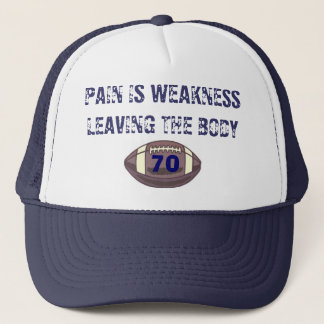フットボール、苦痛はWEAKNESSLEAVING体、70です キャップ