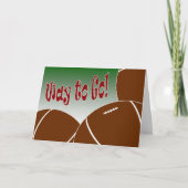 フットボール-行く方法! おめでとう! 素晴らしい! カード (正面)