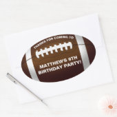 フットボール 誕生日パーティー お礼 ステッカー (封筒)
