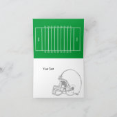 フットボール#1ハッピーファーザーズデイカード カード (内部)