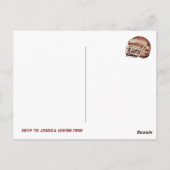 フットボール 1年目 誕生日パーティー ポストカード (裏面)