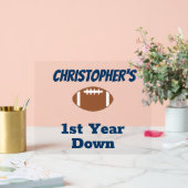 フットボール 1歳の誕生日 アクリルサイン (ウェディング)