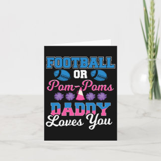 フットボール Or ポンポン Daddy 愛してる - フットボール ジェン カード