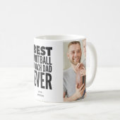フットボ最高のールコーチパパエバーフォトコラージュ コーヒーマグカップ (正面右)