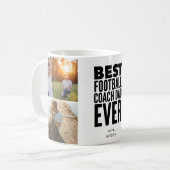 フットボ最高のールコーチパパエバーフォトコラージュ コーヒーマグカップ (正面左)