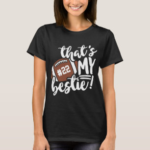 フットボ最高のールBFFフレンドザットアスマイベスティーナンバー Tシャツ