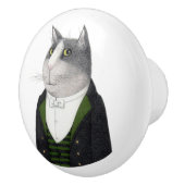 フットマンキャットセラミックドロワノブ セラミックノブ (右)